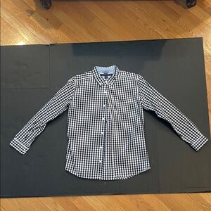 Tommy Hilfiger Kids Navy & White Gingham Button Down Shirt